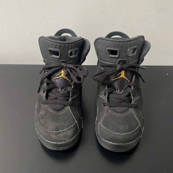 Nike Air Jordan 6 Retro DMP Black Gold 13 little kids 2020 release CT4965-007 - Picture 3 of 14